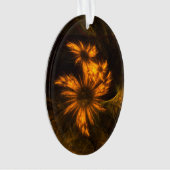 ミスティークガーデン抽象芸術アートアクリルオーバル オーナメント (正面)