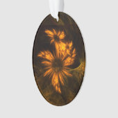 ミスティークガーデン抽象芸術アートアクリルオーバル オーナメント (正面)