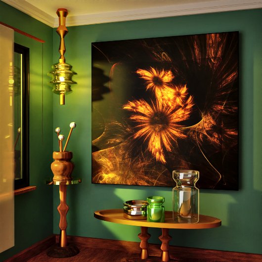 ミスティークガーデン抽象芸術アートキャンバスプリントプリント キャンバスプリント