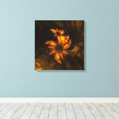 ミスティークガーデン抽象芸術アートクワッドキャンバスプリント キャンバスプリント (インサイチュ (ウッドフロア))