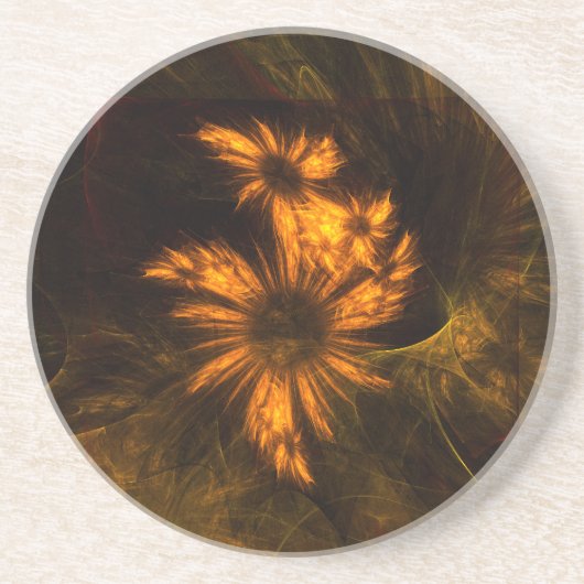 ミスティークガーデン抽象芸術アートサンドストーンコースター コースター (正面)