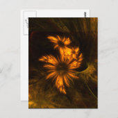 ミスティークガーデン抽象芸術アートハガキ ポストカード (正面/裏面)