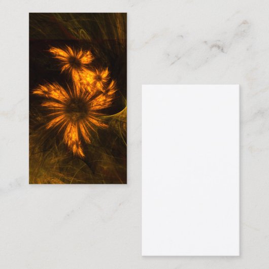 ミスティークガーデン抽象芸術アートビジネスカード 名刺 (正面/裏面)