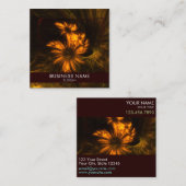 ミスティークガーデン抽象芸術アートプロフェッショナル スクエア名刺 (正面/裏面)