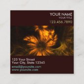 ミスティークガーデン抽象芸術アートプロフェッショナル スクエア名刺 (裏面)