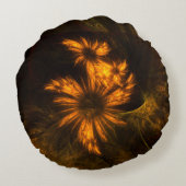 ミスティークガーデン抽象芸術アートラウンドピロー ラウンドクッション (裏面)