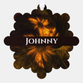 ミスティークガーデン抽象芸術アート オーナメントカード (裏面)