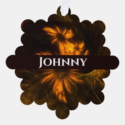 ミスティークガーデン抽象芸術アート オーナメントカード (正面)