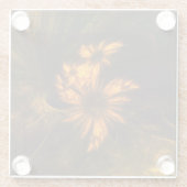 ミスティークガーデン抽象芸術アート ガラスコースター (裏面)