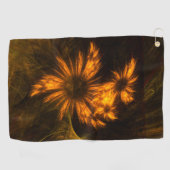 ミスティークガーデン抽象芸術アート ゴルフタオル (横)