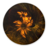 ミスティークガーデン抽象芸術アート セラミックノブ (正面)