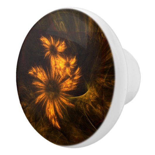 ミスティークガーデン抽象芸術アート セラミックノブ (右)