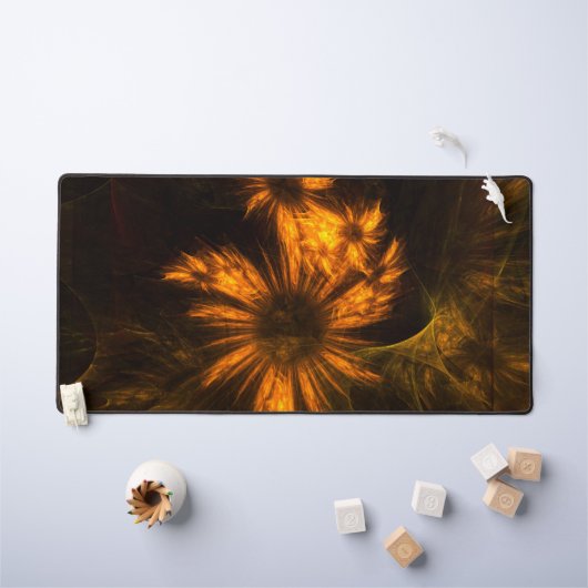 ミスティークガーデン抽象芸術アート デスクマット (キッズテーブル)