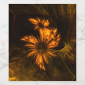 ミスティークガーデン抽象芸術アート ワインラベル (シングルラベル)