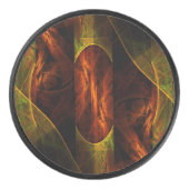 ミスティークジャングル抽象芸術アート アイスホッケーパック (正面)