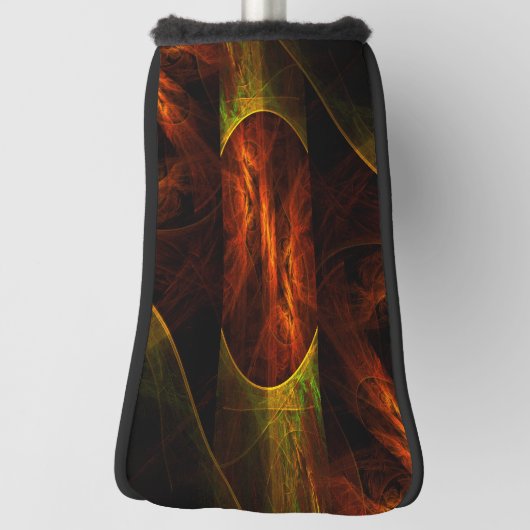 ミスティークジャングル抽象芸術アート ゴルフヘッドカバー (回転90)