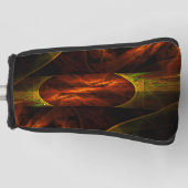 ミスティークジャングル抽象芸術アート ゴルフヘッドカバー (正面)