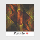 ミスティークジャングル抽象芸術アート シール (シート)