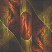 ミスティークジャングル抽象芸術アート シール (正面)