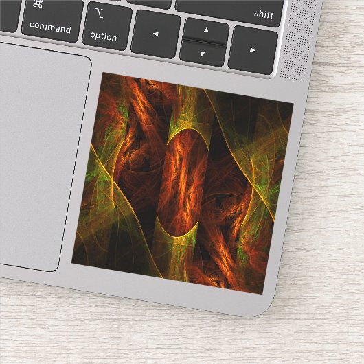 ミスティークジャングル抽象芸術アート シール (詳細)