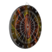 ミスティークジャングル抽象芸術アート ダーツボード (正面左)