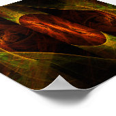 ミスティークジャングル抽象芸術アート ポスター (角)