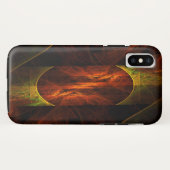 ミスティークジャングル抽象芸術アート Case-Mate iPhoneケース (裏面(横))