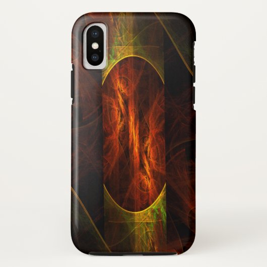 ミスティークジャングル抽象芸術アート Case-Mate iPhoneケース (裏面)