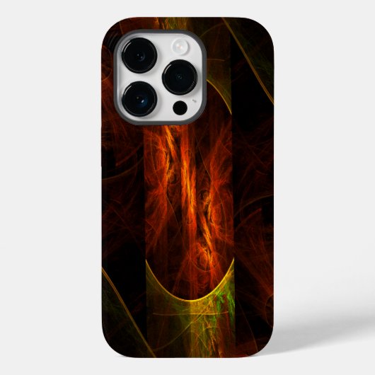 ミスティークジャングル抽象芸術アート Case-Mate iPhoneケース (裏面)
