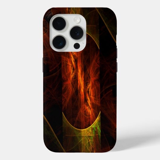 ミスティークジャングル抽象芸術アート Case-Mate iPhoneケース (裏面)
