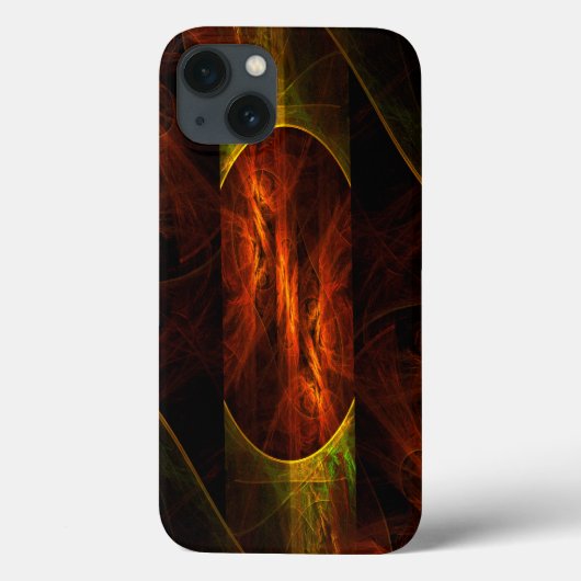 ミスティークジャングル抽象芸術アート Case-Mate iPhoneケース (裏面)