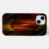 ミスティークジャングル抽象芸術アート Case-Mate iPhoneケース (裏面 (横))