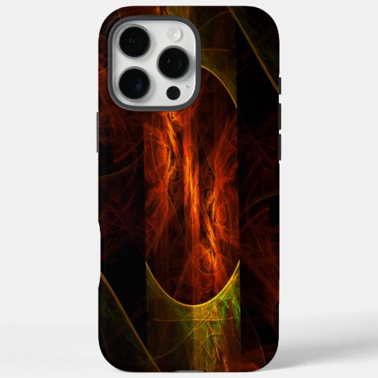 ミスティークジャングル抽象芸術アート Case-Mate iPhoneケース (裏面)