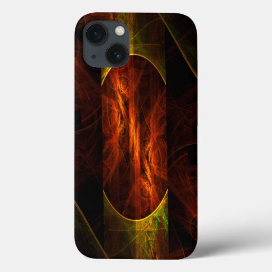 ミスティークジャングル抽象芸術アート Case-Mate iPhoneケース (裏面)