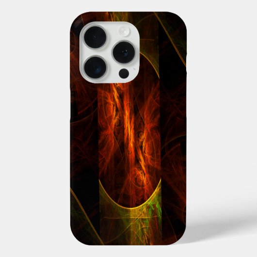 ミスティークジャングル抽象芸術アート Case-Mate iPhoneケース (裏面)