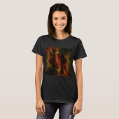 ミスティークジャングル抽象芸術アート Tシャツ (正面フル)