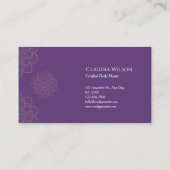 ミスティークパープルヨガ霊気スピリチュアルエナジーヒーラー 名刺 (裏面)