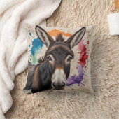 ミスティーク黒白ドンキーキリム枕 クッション (ブランケット)