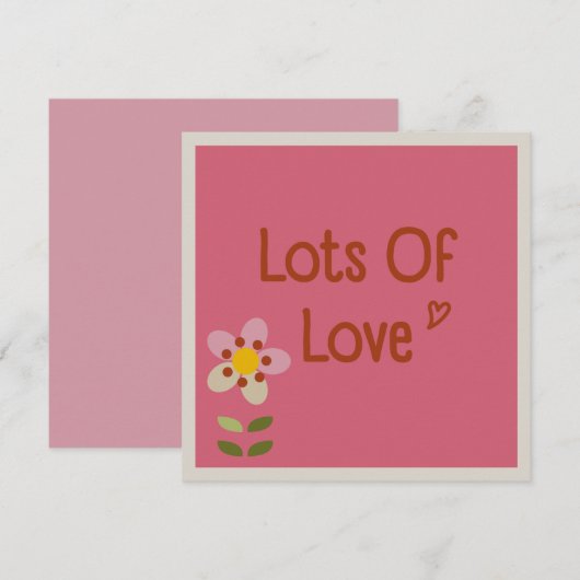 ミスティーチャーム - 母の日の花の招待カード 招待状 (正面/裏面)