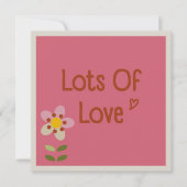 ミスティーチャーム - 母の日の花の招待カード 招待状 (正面)