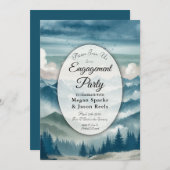 ミスティーパインズ婚約パーティ 招待状 (正面/裏面)