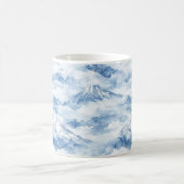 ミスティーピークス - 水彩山岳風景画 (10) コーヒーマグカップ (中央)