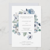 ミスティーブルーズ結婚式招待状 招待状 (正面/裏面)