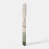 ミスティーホライズン抽象的な風景 - ミニマルなニュートラル iPhoneケース (右側面)