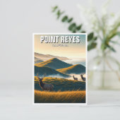 ミスティーポイントレイズナショナルシーショアエルク ポストカード (スタンド正面)