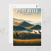 ミスティーポイントレイズナショナルシーショアエルク ポストカード (正面/裏面)