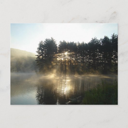 ミスティーモーニングサンライズアレゲーニー州パーク ポストカード (正面)