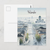 ミスティーモーニングヘルシンキフィンランド旅行 ポストカード (正面/裏面)