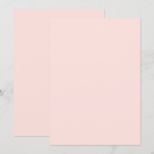 ミスティーローズ単色フラット招待状カード 招待状 (正面/裏面)