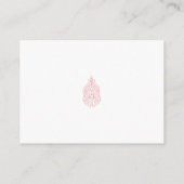 ミスティーローズ、 フラッシュマホガニー、 デコラティブデザイン アドバイスカード (裏面)